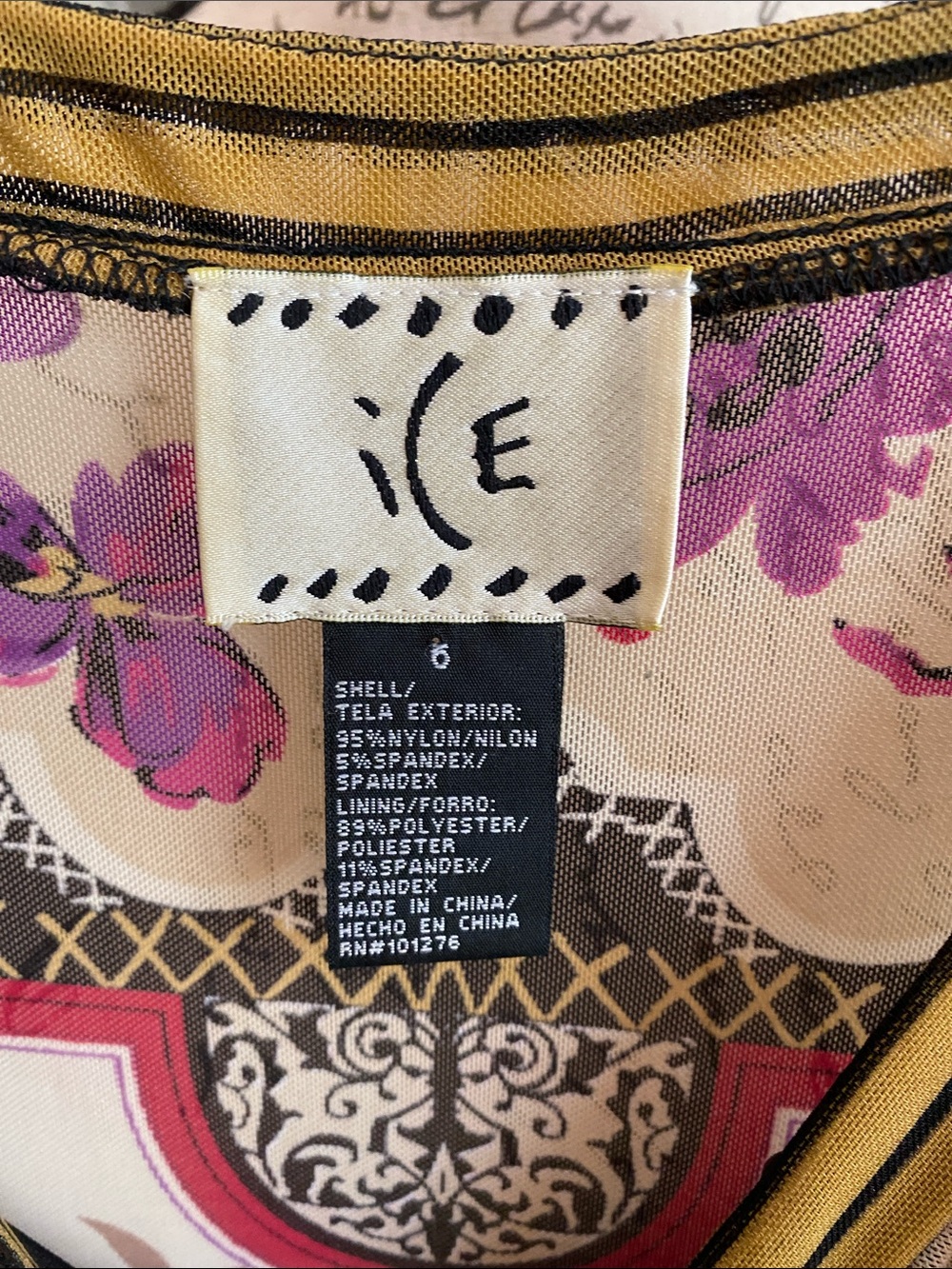 Ice Boho Midi Dress in Cream, Pink, Purple, Black - Picture 3 of 4